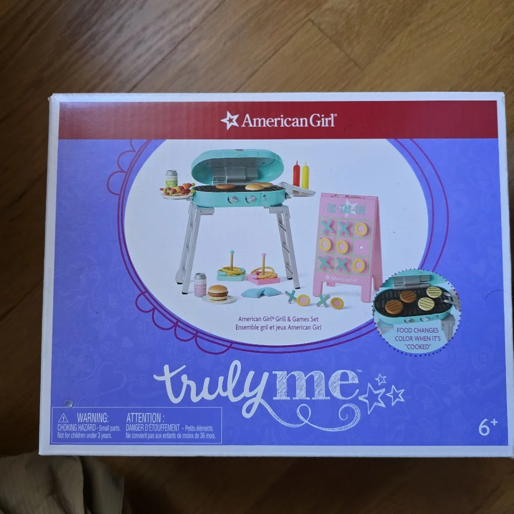 American Girl Grill And Games Set NIB